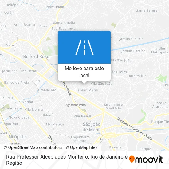 Rua Professor Alcebiades Monteiro mapa