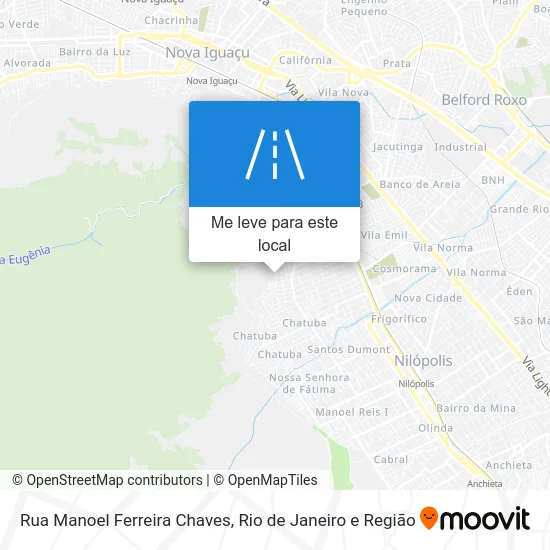 Rua Manoel Ferreira Chaves mapa