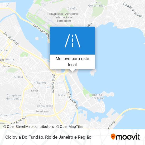 Ciclovia Do Fundão mapa