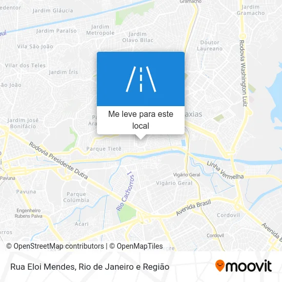 Rua Eloi Mendes mapa