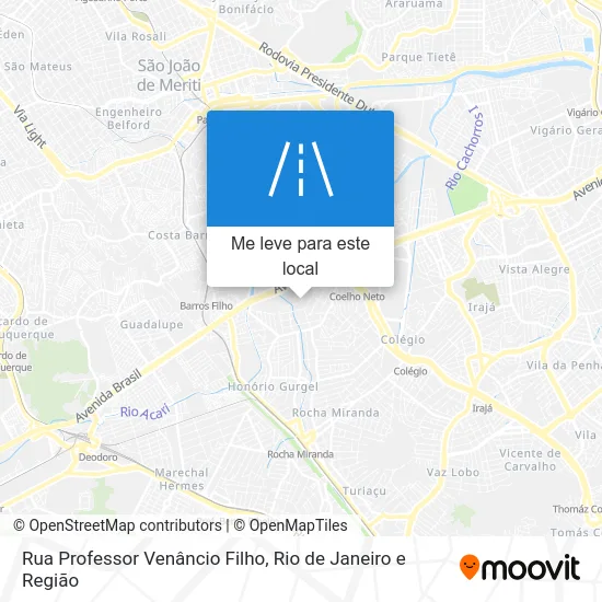 Rua Professor Venâncio Filho mapa