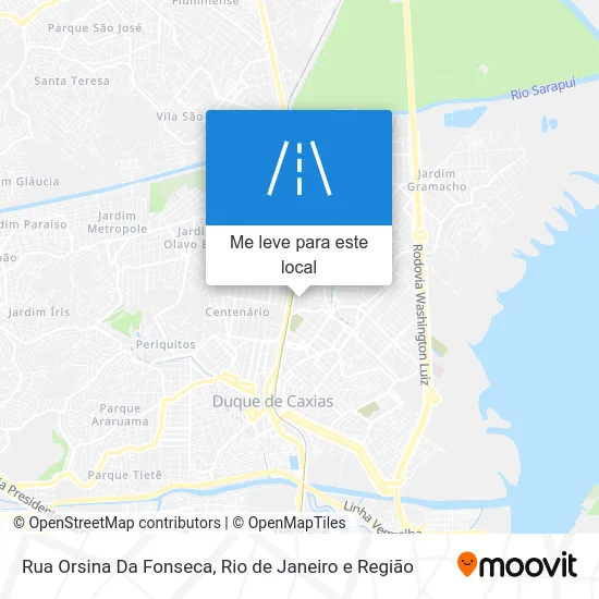 Rua Orsina Da Fonseca mapa