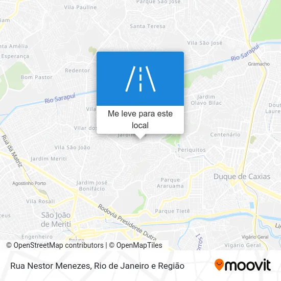 Rua Nestor Menezes mapa