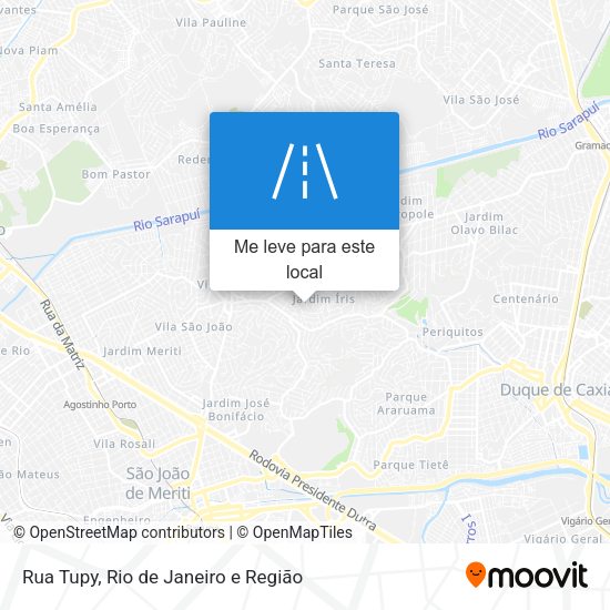 Rua Tupy mapa