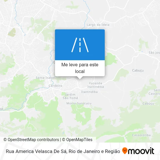 Rua America Velasca De Sá mapa