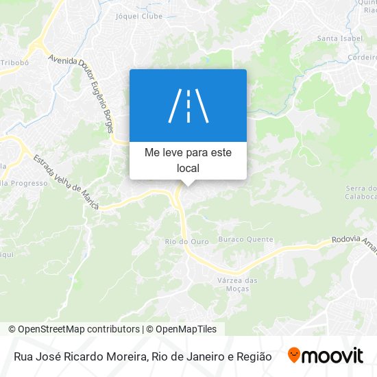 Rua José Ricardo Moreira mapa