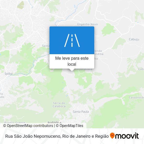 Rua São João Nepomuceno mapa