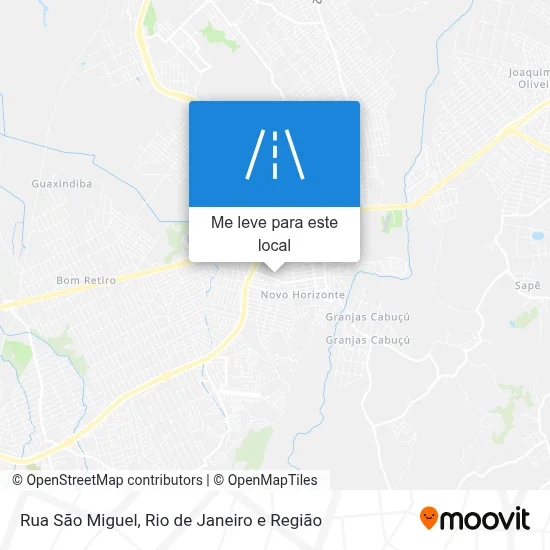 Rua São Miguel mapa
