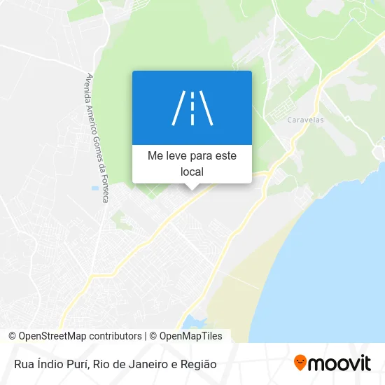 Rua Índio Purí mapa