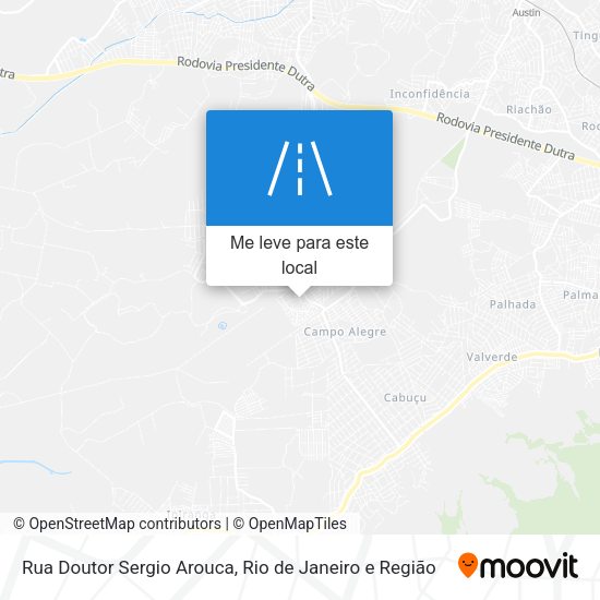 Rua Doutor Sergio Arouca mapa