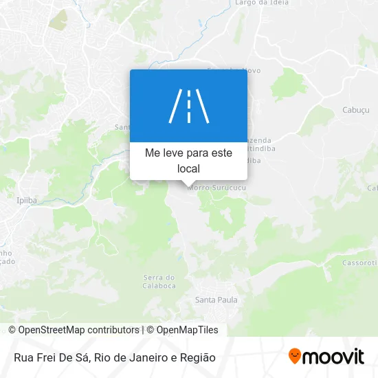 Rua Frei De Sá mapa