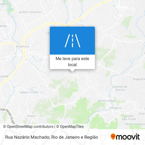 Rua Nazário Machado mapa