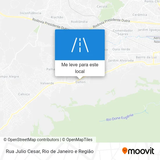 Rua Julio Cesar mapa