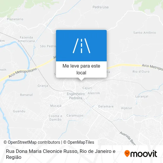 Rua Dona Maria Cleonice Russo mapa