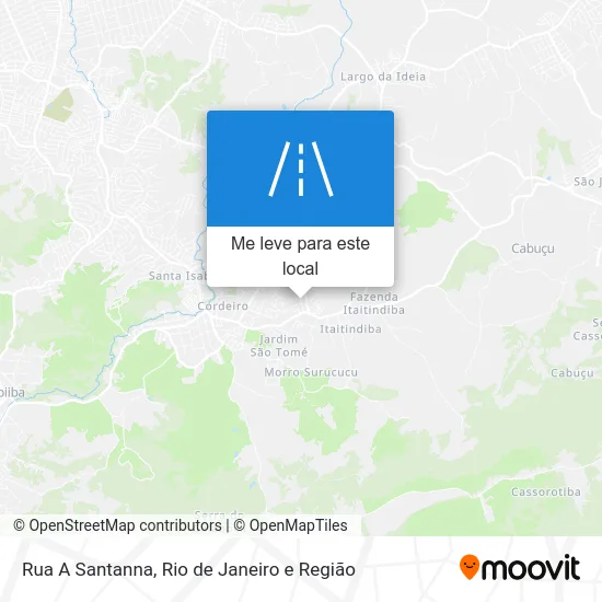 Rua A Santanna mapa