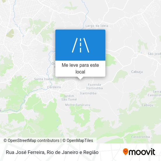 Rua José Ferreira mapa