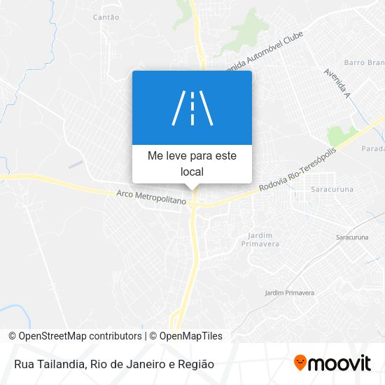 Rua Tailandia mapa