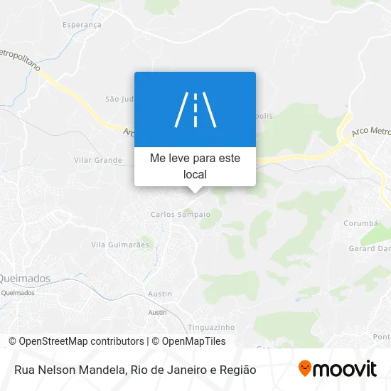 Rua Nelson Mandela mapa
