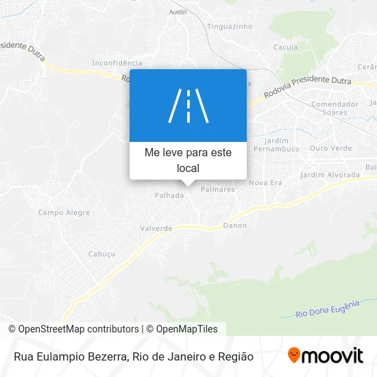 Rua Eulampio Bezerra mapa