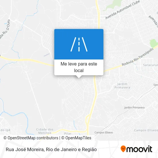 Rua José Moreira mapa