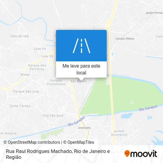 Rua Raul Rodrigues Machado mapa