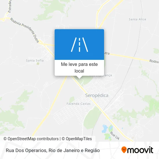 Rua Dos Operarios mapa