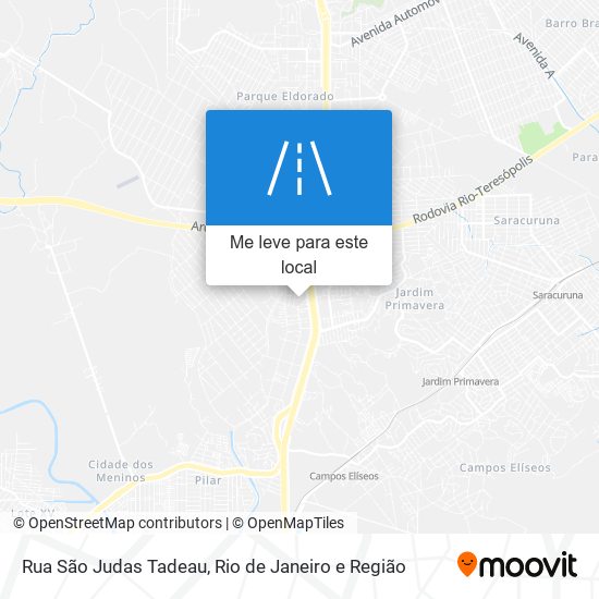 Rua São Judas Tadeau mapa