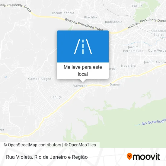 Rua Violeta mapa