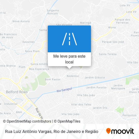 Rua Luiz Antônio Vargas mapa