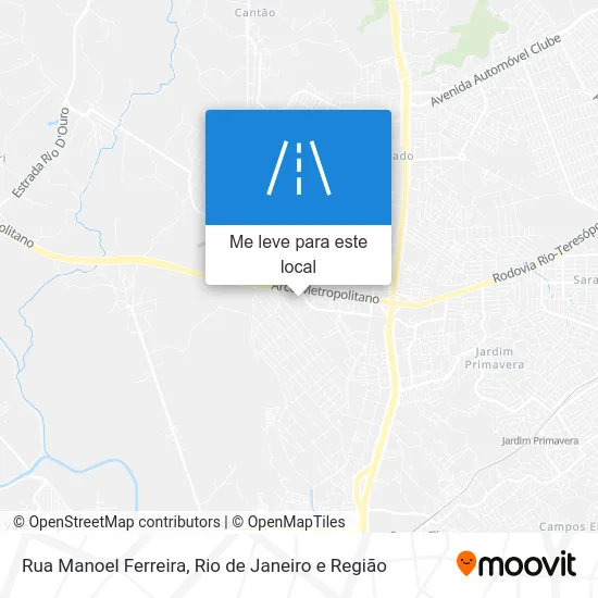 Rua Manoel Ferreira mapa