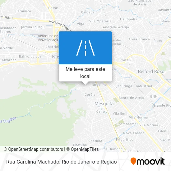 Rua Carolina Machado mapa