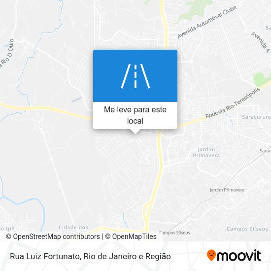 Rua Luiz Fortunato mapa
