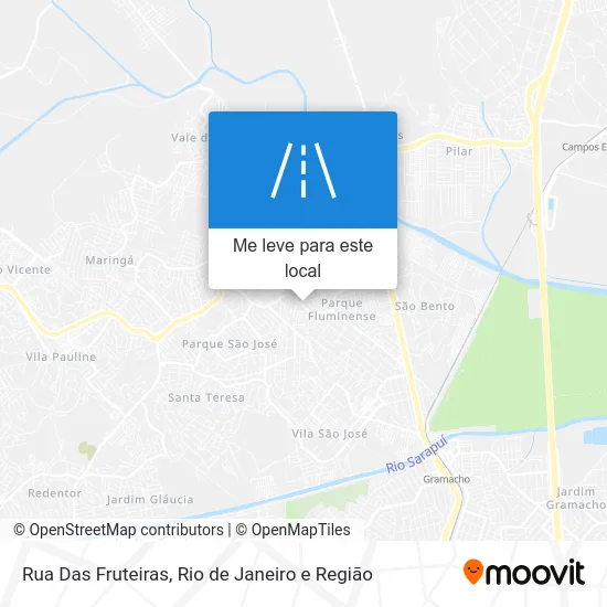Rua Das Fruteiras mapa