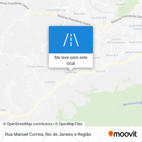 Rua Manuel Correia mapa