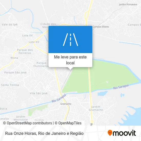 Rua Onze Horas mapa