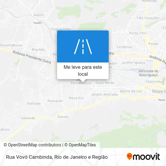 Rua Vovó Cambinda mapa