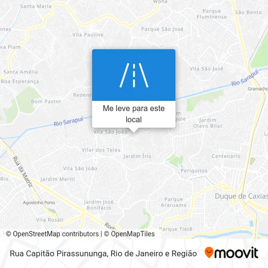 Rua Capitão Pirassununga mapa