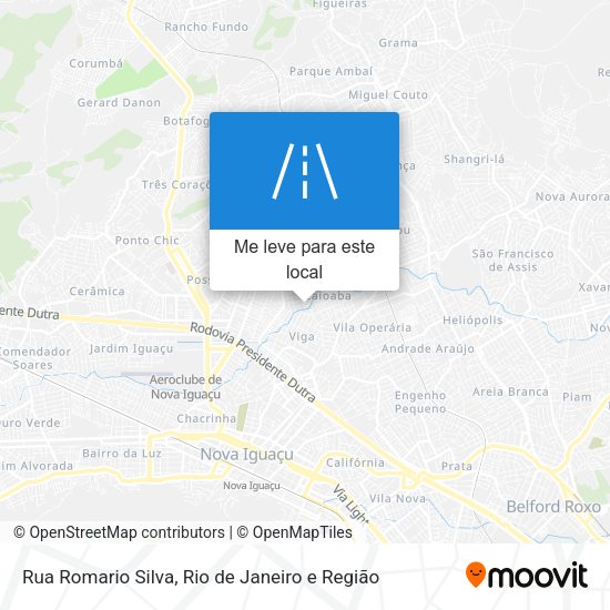 Rua Romario Silva mapa