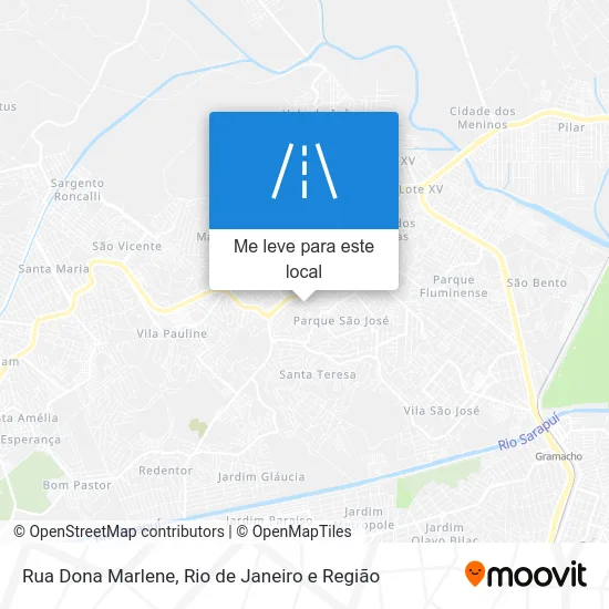 Rua Dona Marlene mapa