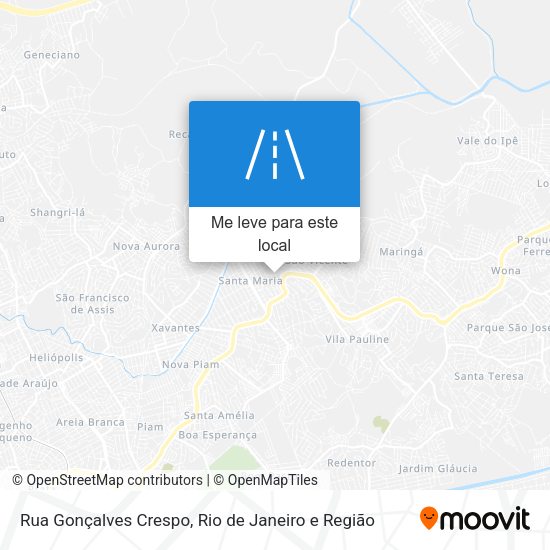 Rua Gonçalves Crespo mapa