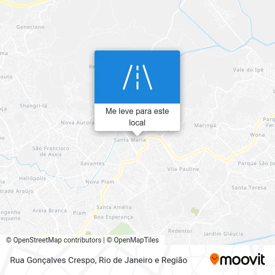 Rua Gonçalves Crespo mapa