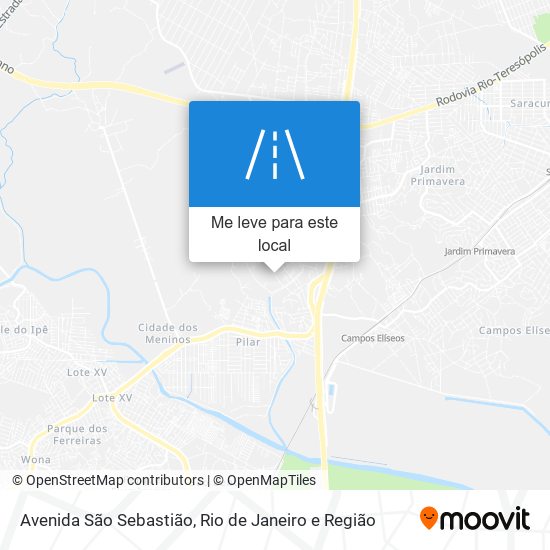 Avenida São Sebastião mapa