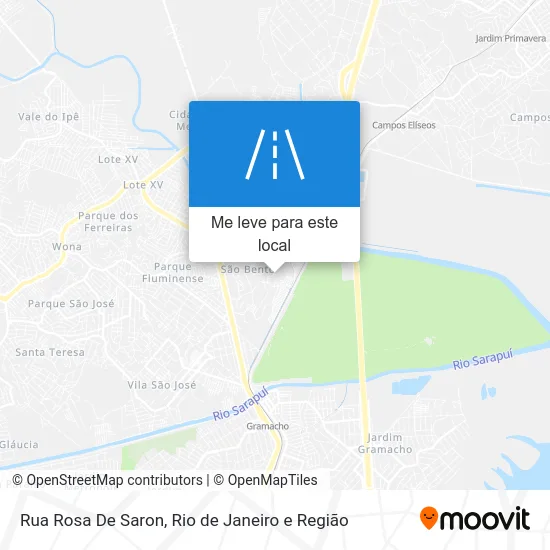 Rua Rosa De Saron mapa
