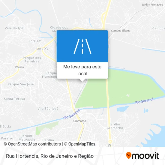 Rua Hortencia mapa