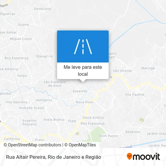 Rua Altair Pereira mapa