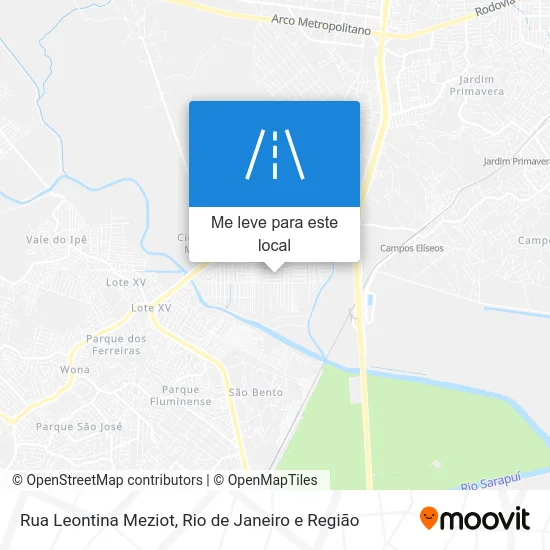 Rua Leontina Meziot mapa