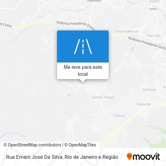 Rua Ernani José Da Silva mapa