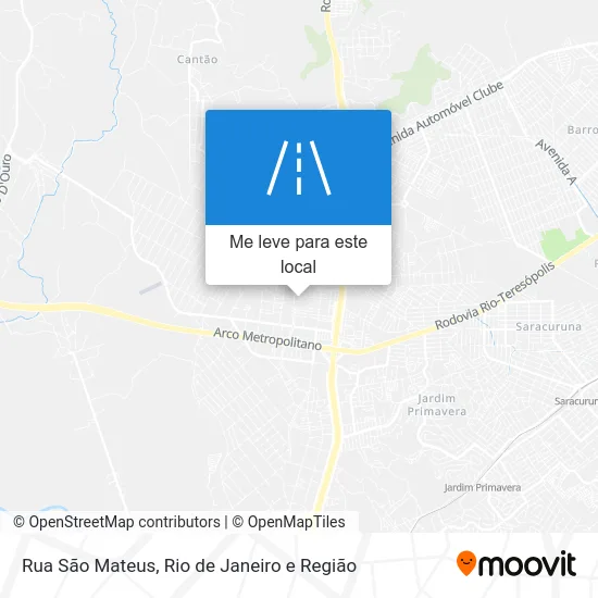 Rua São Mateus mapa