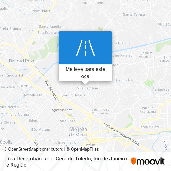 Rua Desembargador Geraldo Toledo mapa