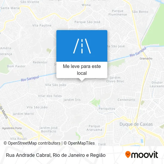 Rua Andrade Cabral mapa